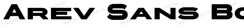 Arev Sans Bold字体转换